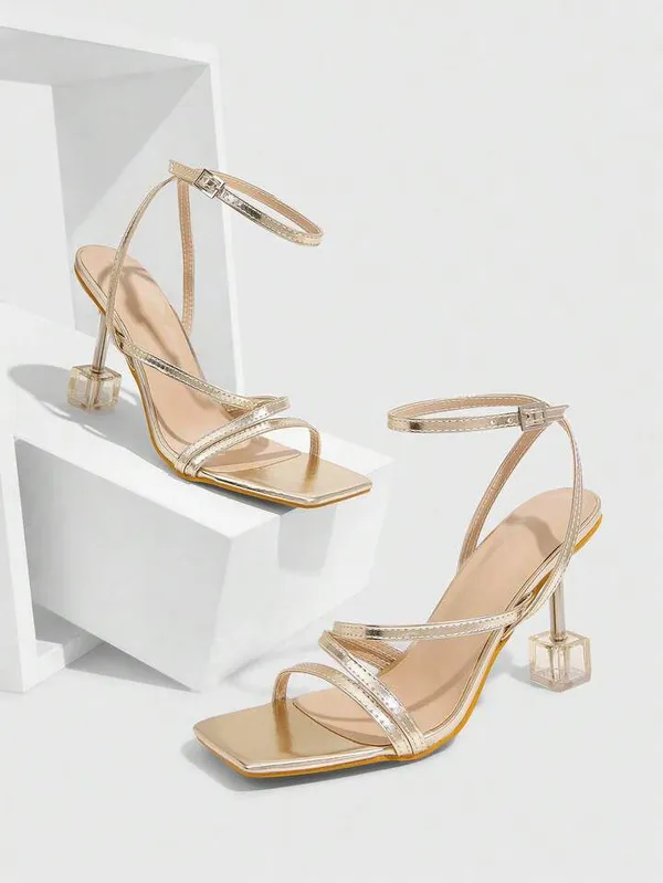 Gold_Strappy_Square_Toe_Perspex_Heel_Sandals_For_Women