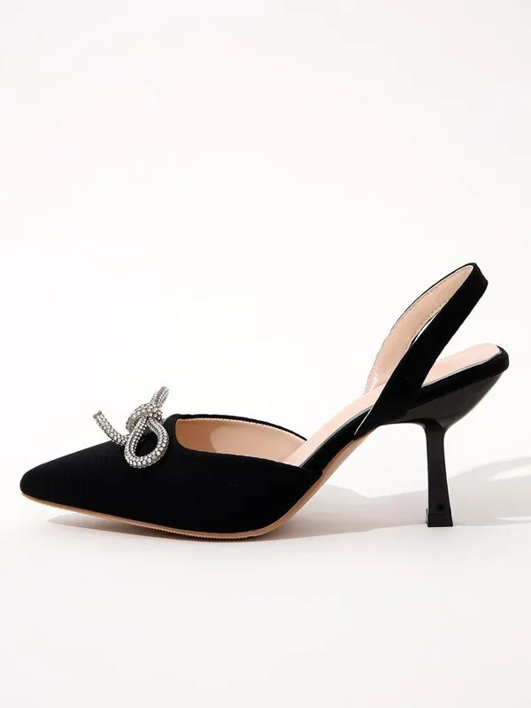 Black_Suede_Diamante_Bow_Pointed_Toe_Slingback_Heels_For_Women