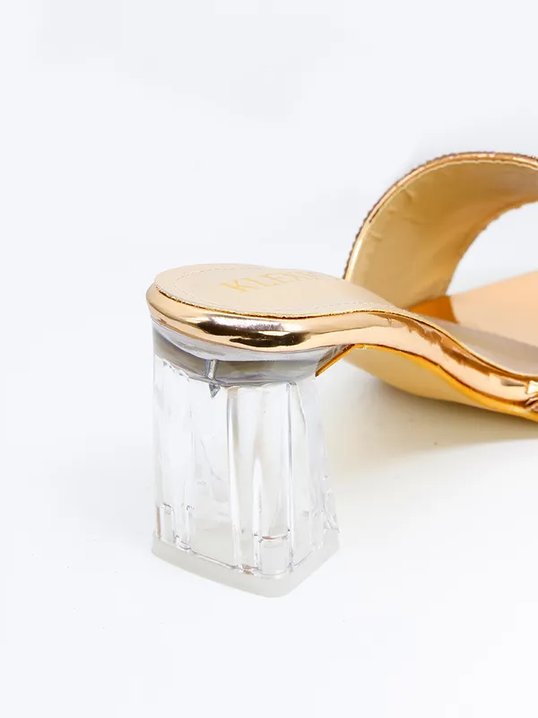Gold_And_White_Embellished_Block_Heel_Slip-On_Sandals_For_Women
