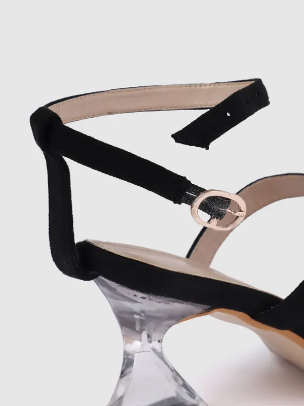 Black_Suede_Strappy_Transparent_Block_Heel_Sandals_For_Women