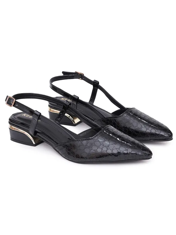 Black_Textured_Patent_Slingback_Block_Heel_Sandals_For_Women