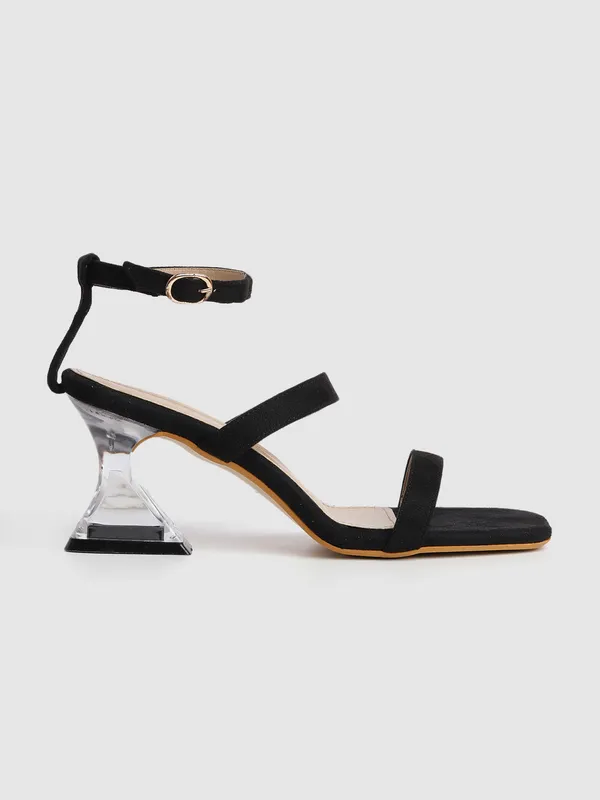 Black_Suede_Strappy_Transparent_Block_Heel_Sandals_For_Women
