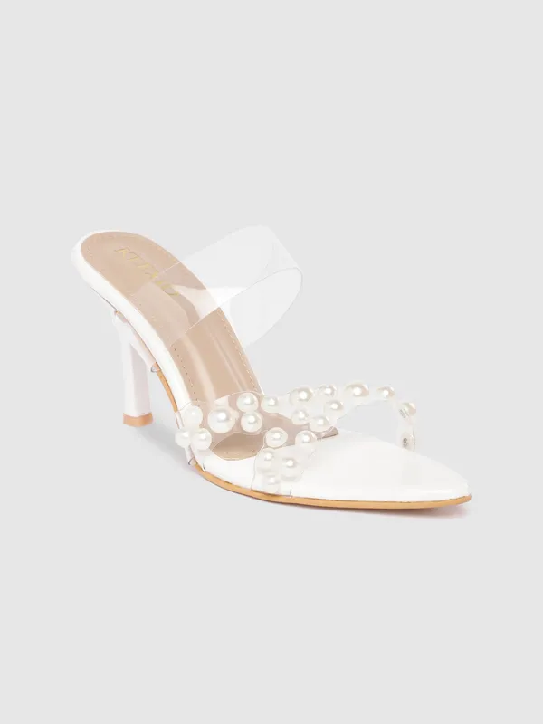 White_Pearl_Embellished_Transparent_Strap_Heels_For_Women
