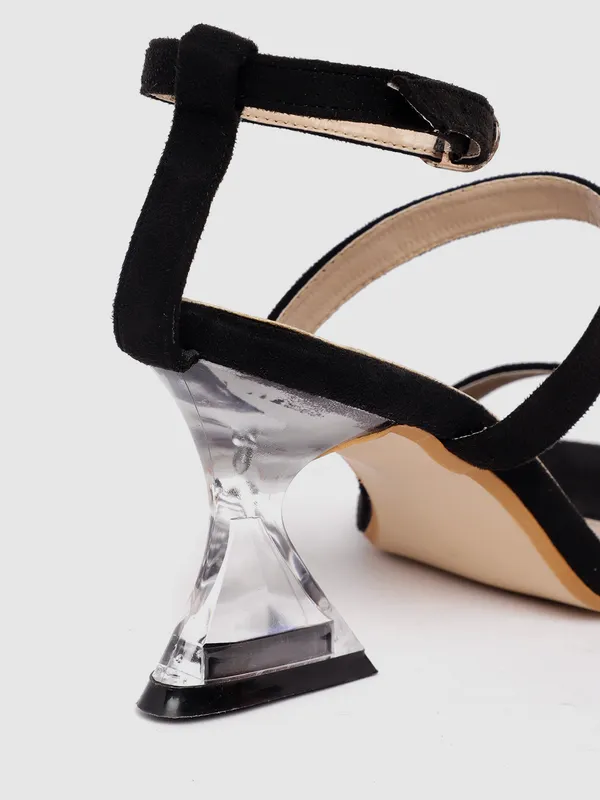 Black_Suede_Strappy_Transparent_Block_Heel_Sandals_For_Women