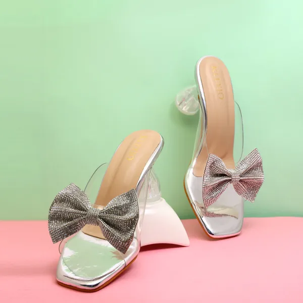 Silver_Transparent_Diamante_Bow_Block_Heel_Sandals_For_Women