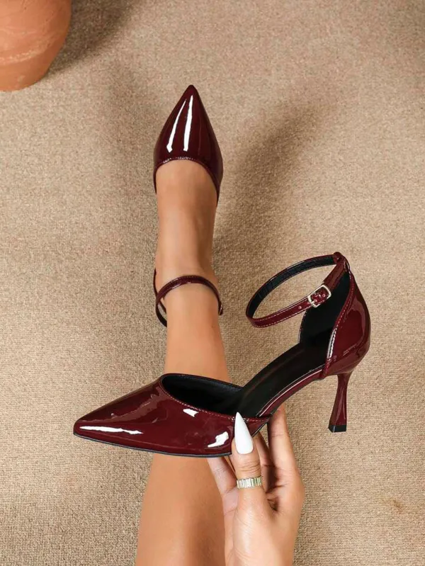 Maroon_Patent_Pointed_Toe_Ankle_Strap_Heels_For_Women