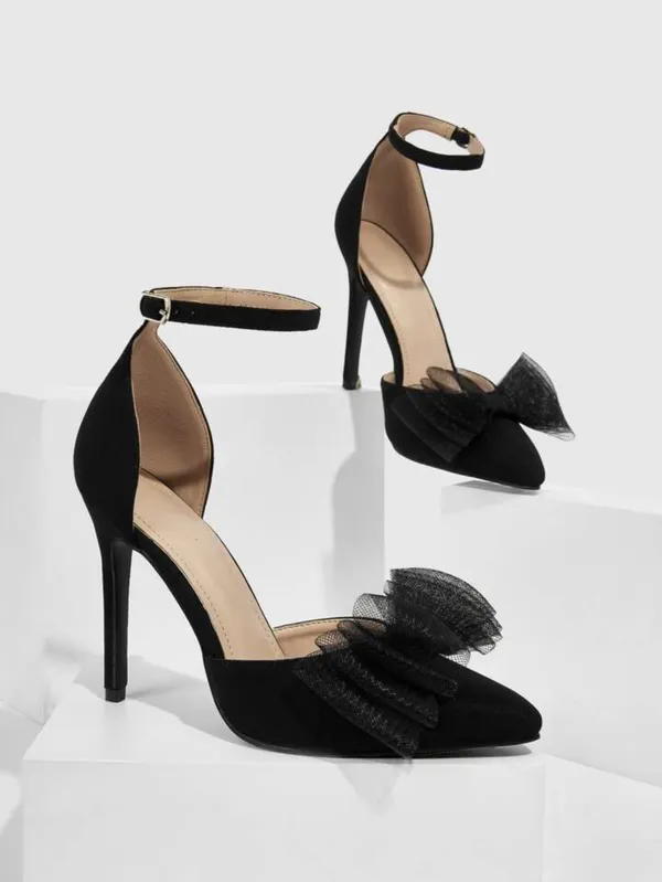 Black_Suede_Ankle_Strap_Ruffle_Stiletto_Heels_For_Women