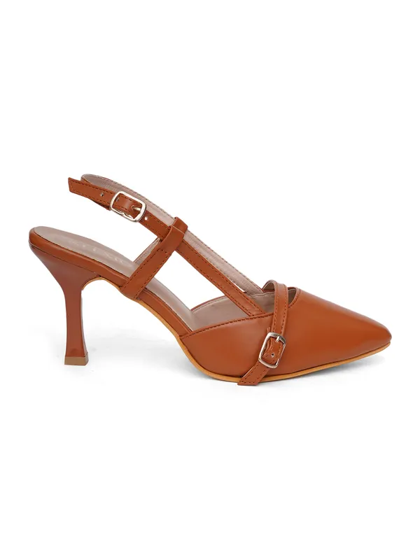Tan_Faux_Leather_Pointed_Toe_Slingback_Heels_For_Women