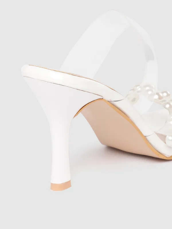 White_Pearl_Embellished_Transparent_Strap_Heels_For_Women