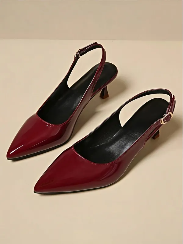 Maroon_Patent_Pointed_Toe_Slingback_Heels_For_Women