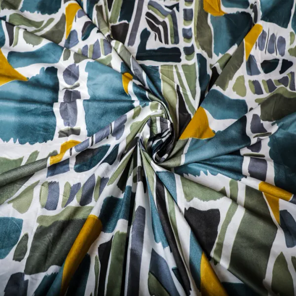 Baby_Breath_Soft_Cotton_Single_Bed_3Pcs_Bed_Set_Green_Blue_Pattern