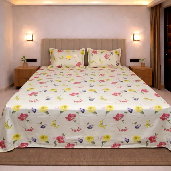 Lime_Bloom_Soft_Cotton_King_Size_Bedsheet