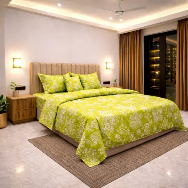 Green_Whisper_Soft_Cotton_6_Pc_King_Size_Bedset_|_Quilted_Cushion_Set