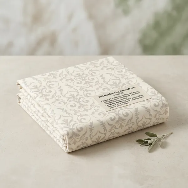 Soft_Meadow_Soft_Cotton_King_Size_Bedsheet