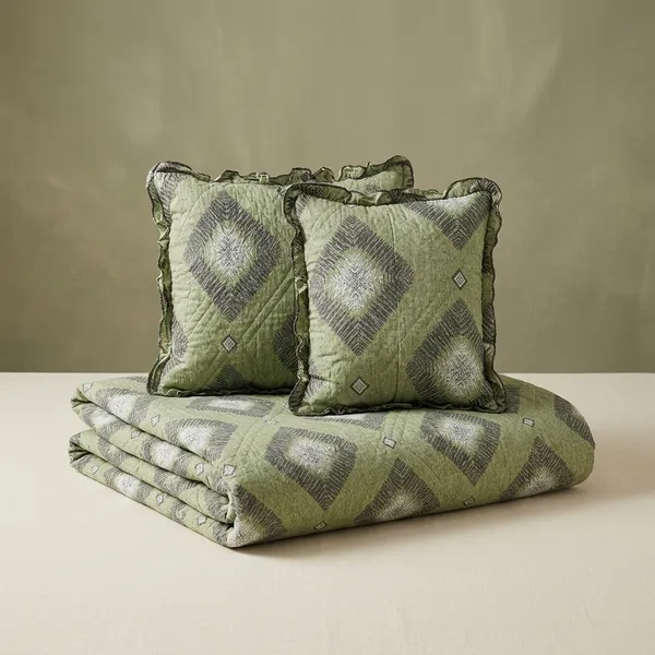 Baby_Breath_Soft_Cotton_Single_Bed_3Pcs_Bed_Set_Rhombus