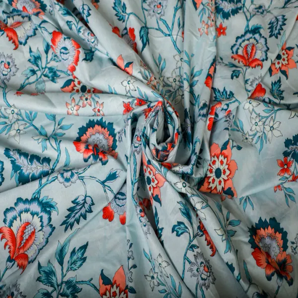 Baby_Breath_Soft_Cotton_Single_Bed_3Pcs_Bed_Set_Blue_Floral