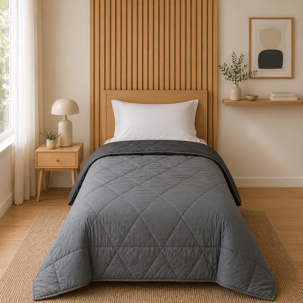Fountain_Grasses_Peached_Microfiber_Single_Bed_Reversible_Comforter_Grey
