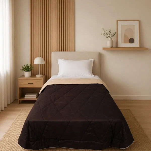 Fountain_Grasses_Peached_Microfiber_Single_Bed_Reversible_Comforter_Brown_Cream