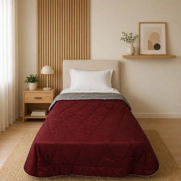Fountain_Grasses_Peached_Microfiber_Single_Bed_Reversible_Comforter_Maroon_Grey