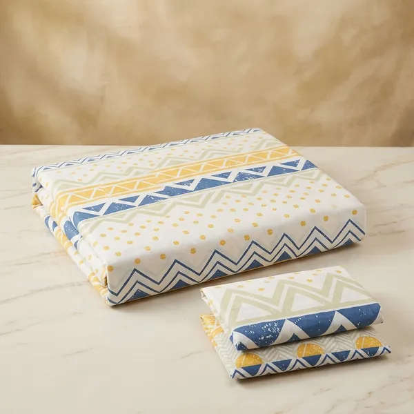 Soft_Cotton_Geo_Fusion_King_Size_Bedsheet