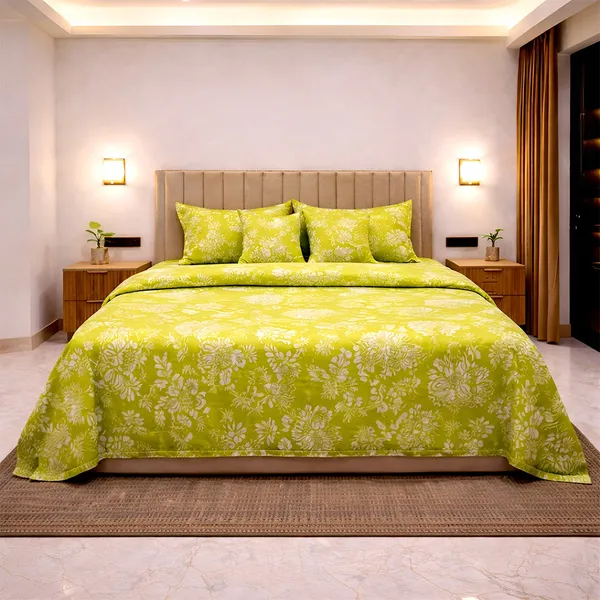 Green_Whisper_Soft_Cotton_6_Pc_King_Size_Bedset_|_Quilted_Cushion_Set