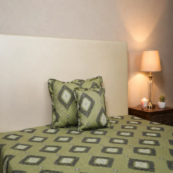 Baby_Breath_Soft_Cotton_Single_Bed_3Pcs_Bed_Set_Rhombus