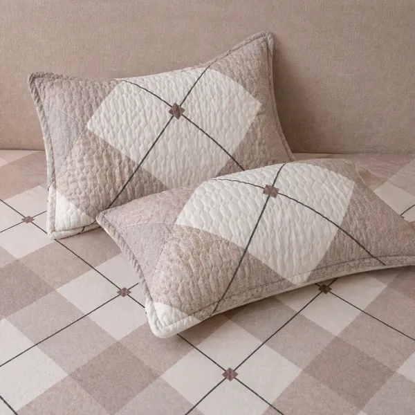 Sand_Soft_Cotton_Check_King_Size_Bedsheet
