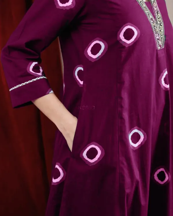 Purple_Cotton_Tie-Dye_Print_Unstitched_Suit_Set_For_Women
