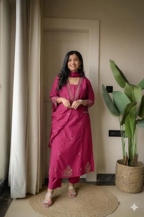 Pink_Cotton_Relaxed_Embroidered_Kurti_Set_For_Women