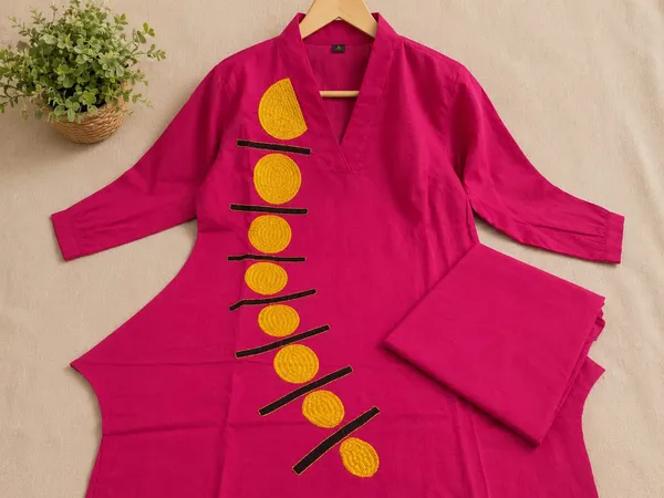 Pink_Cotton_Straight_Embroidered_Kurti_Set_For_Women