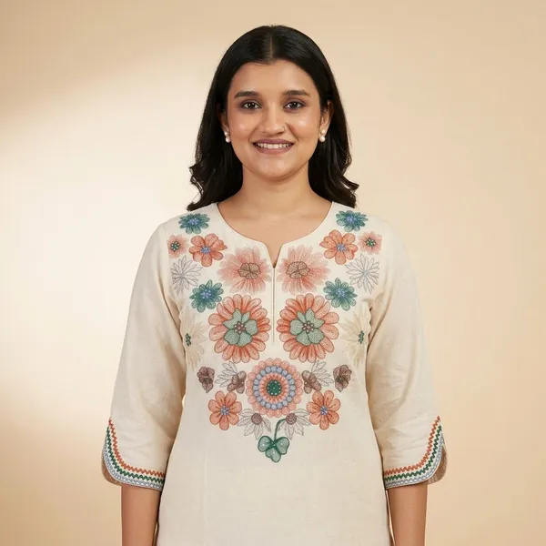 Off_White_Cotton_Straight_Floral_Embroidered_Kurta_For_Women