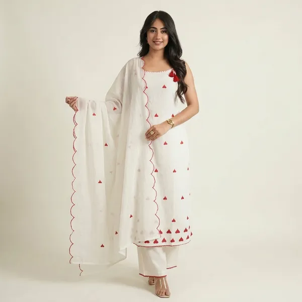 White_Cotton_Straight_Embroidered_Kurta_Set_For_Women