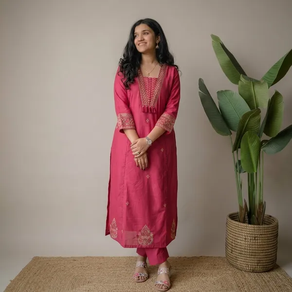 Pink_Cotton_Relaxed_Embroidered_Kurti_Set_For_Women