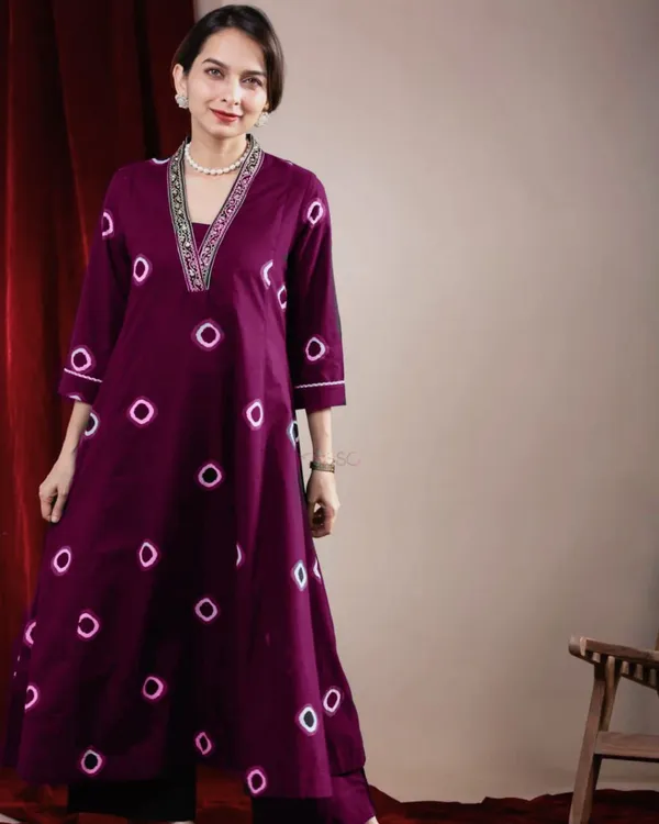 Purple_Cotton_Tie-Dye_Print_Unstitched_Suit_Set_For_Women