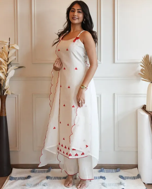 White_Cotton_Straight_Embroidered_Kurta_Set_For_Women
