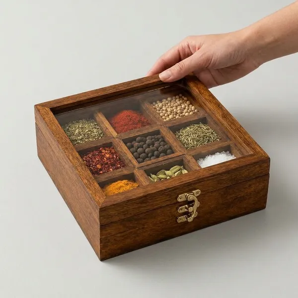 Acacia_Wood_9_Compartment_Glass_Lid_Spice_Box