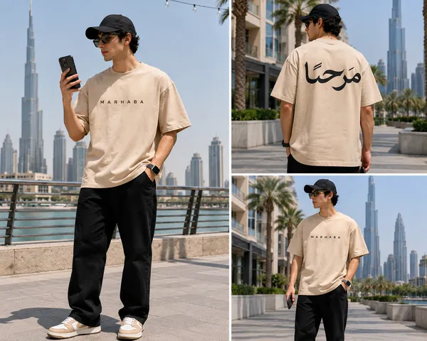 Beige_Cotton_Oversized_Marhaba_Arabic_Graphic_T-Shirt_For_Unisex