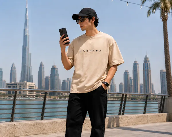 Beige_Cotton_Oversized_Marhaba_Arabic_Graphic_T-Shirt_For_Unisex