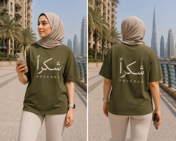 Olive_Green_Cotton_Oversized_Shukran_Arabic_Graphic_T-Shirt_For_Unisex