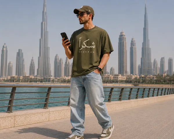 Olive_Green_Cotton_Oversized_Shukran_Arabic_Graphic_T-Shirt_For_Unisex