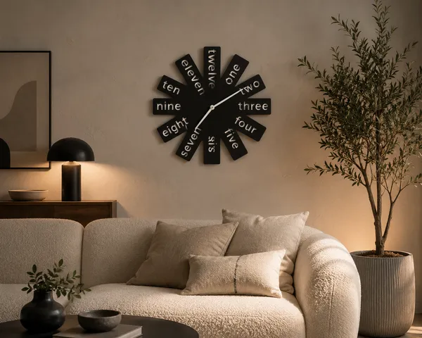 Mdf_Starburst_Typographic_Word_Wall_Clock_Black