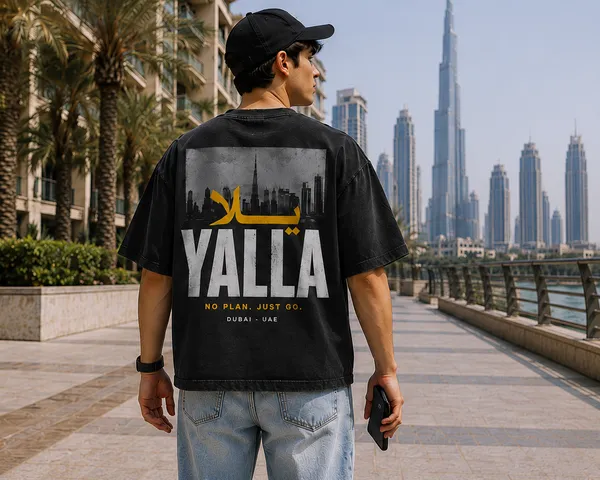 Black_Cotton_Oversized_Yalla_Arabic_Graphic_T-Shirt_For_Unisex