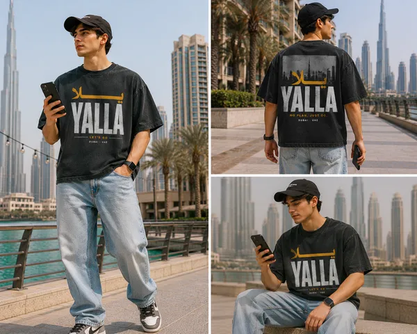 Black_Cotton_Oversized_Yalla_Arabic_Graphic_T-Shirt_For_Unisex