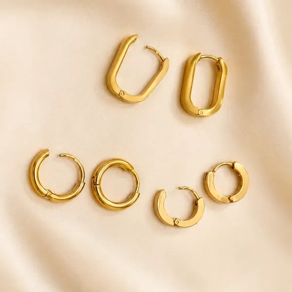 Gold_Plated_Stainless_Steel_Contemporary_Hoop_Earrings_For_Women