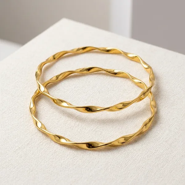 Gold_Plated_Stainless_Steel_Swirl_Bangles_pair_For_Women