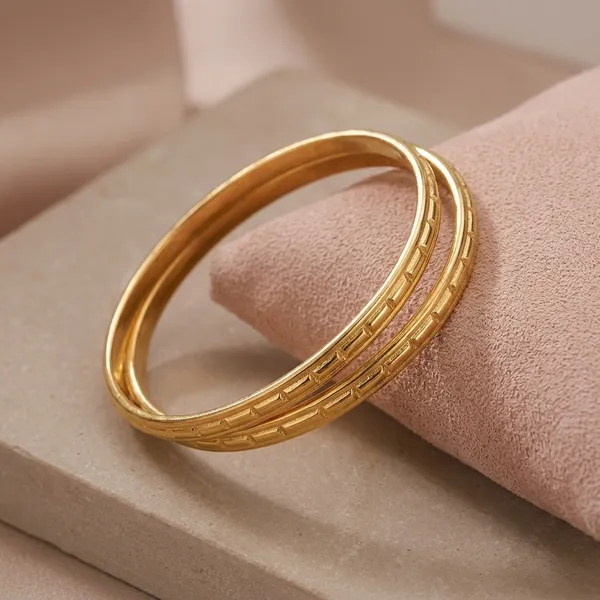 Gold_Plated_Stainless_Steel_Blocks_Bangles_pair_For_Women