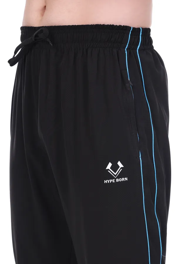 HYPE_BORN_Black_&_Sky_Blue_Lightweight_Regular_Fit_Track_Pants_with_Contrast_Side_Piping