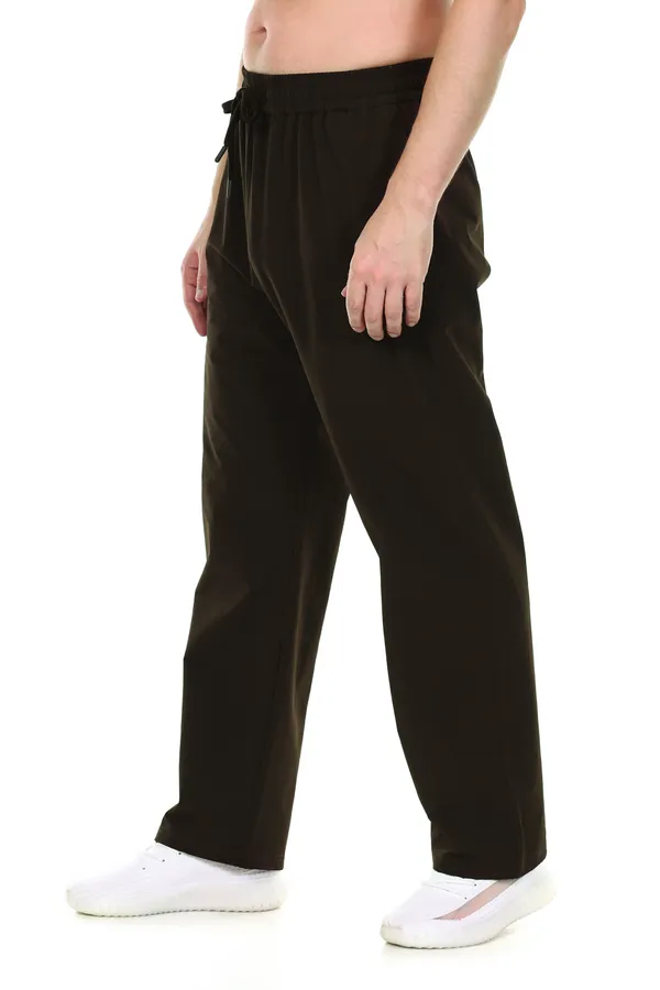 COISTICH_Brown_Solid_Relaxed_Fit_Track_Pant
