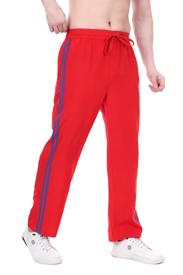HYPE_BORN_Red_&_Royal_Blue_Lightweight_Regular_Fit_Track_Pants_with_Side_Stripes_&_Drawstring_Waist