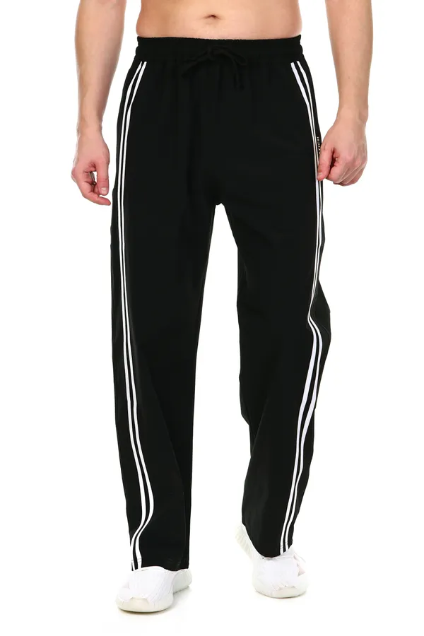 COISTICH_Black_&_White_Dual_Stripe_Relaxed_Fit_Track_Pants